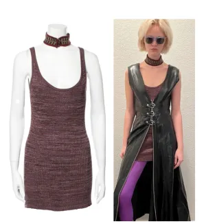 2000 Prada knit tank and collar set