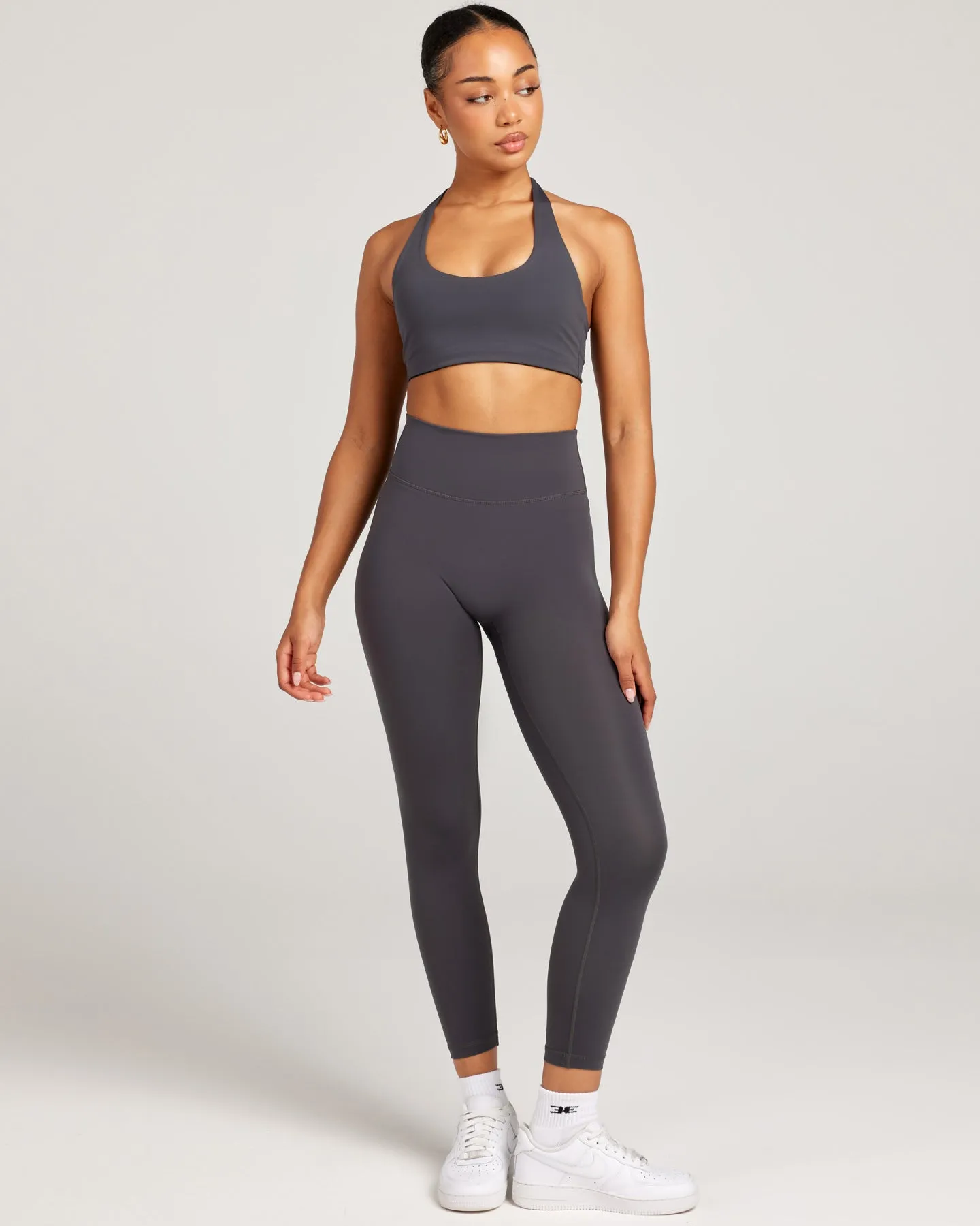 7/8 Invisible Scrunch Leggings - Charcoal