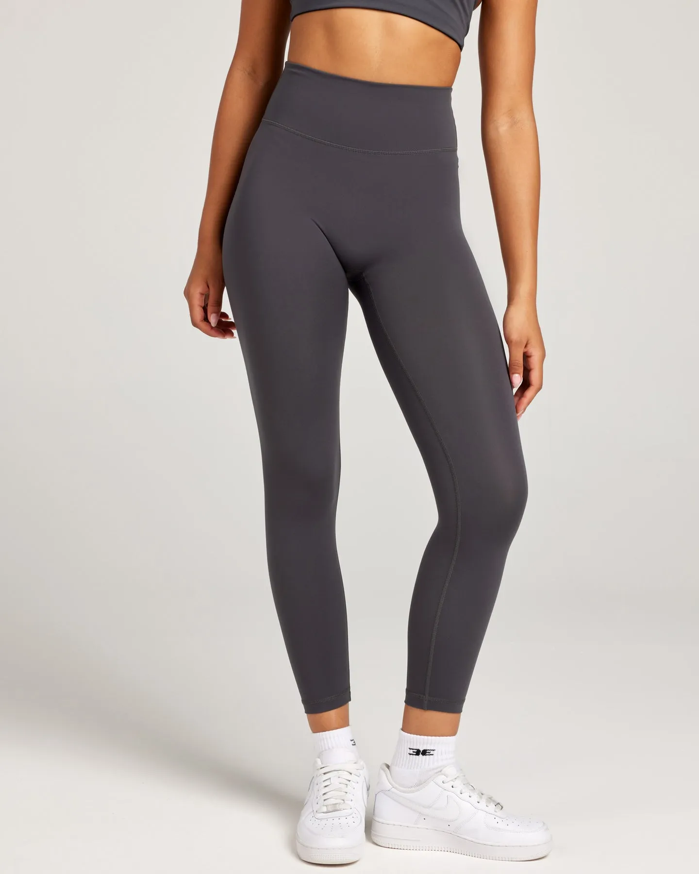 7/8 Invisible Scrunch Leggings - Charcoal
