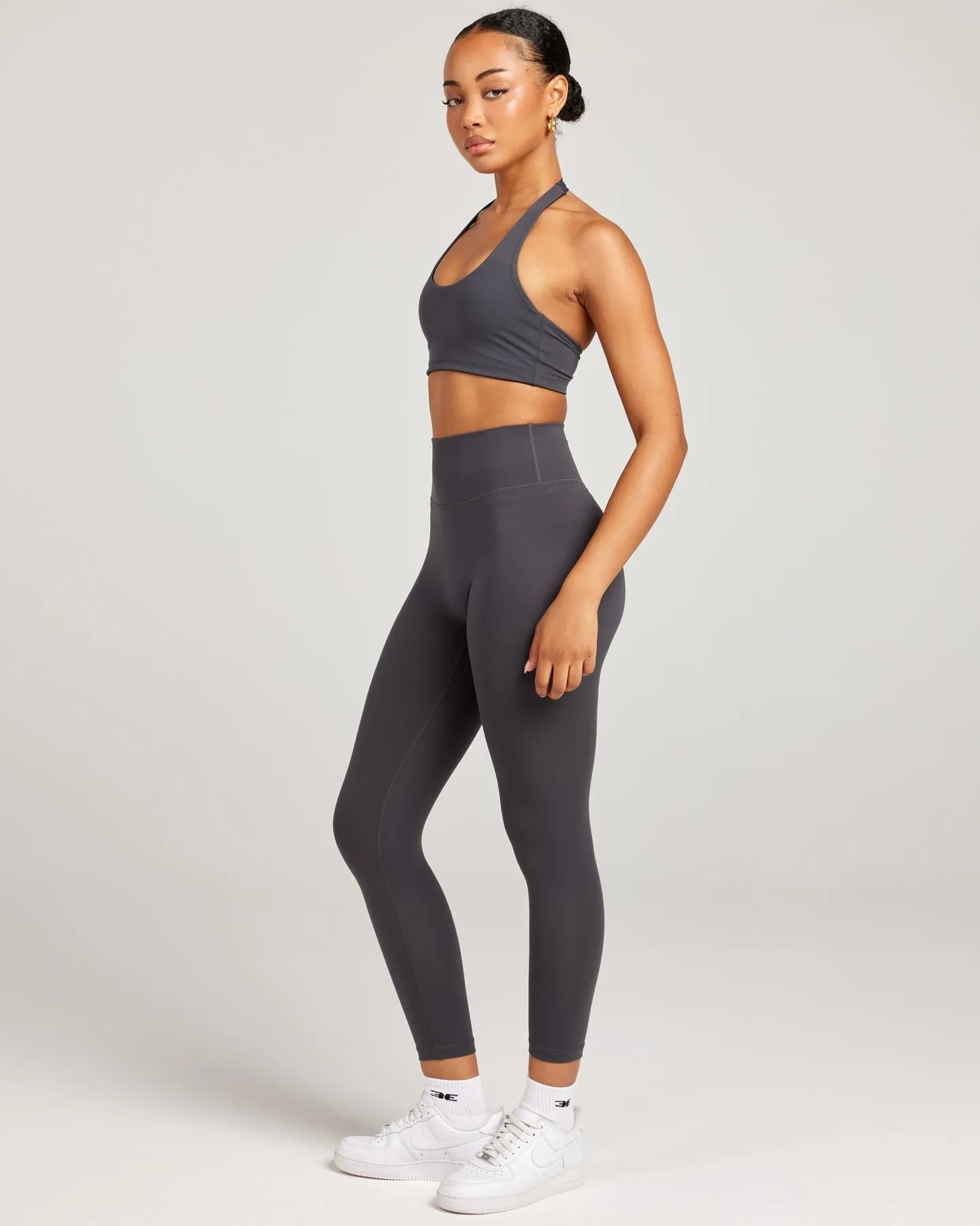 7/8 Invisible Scrunch Leggings - Charcoal