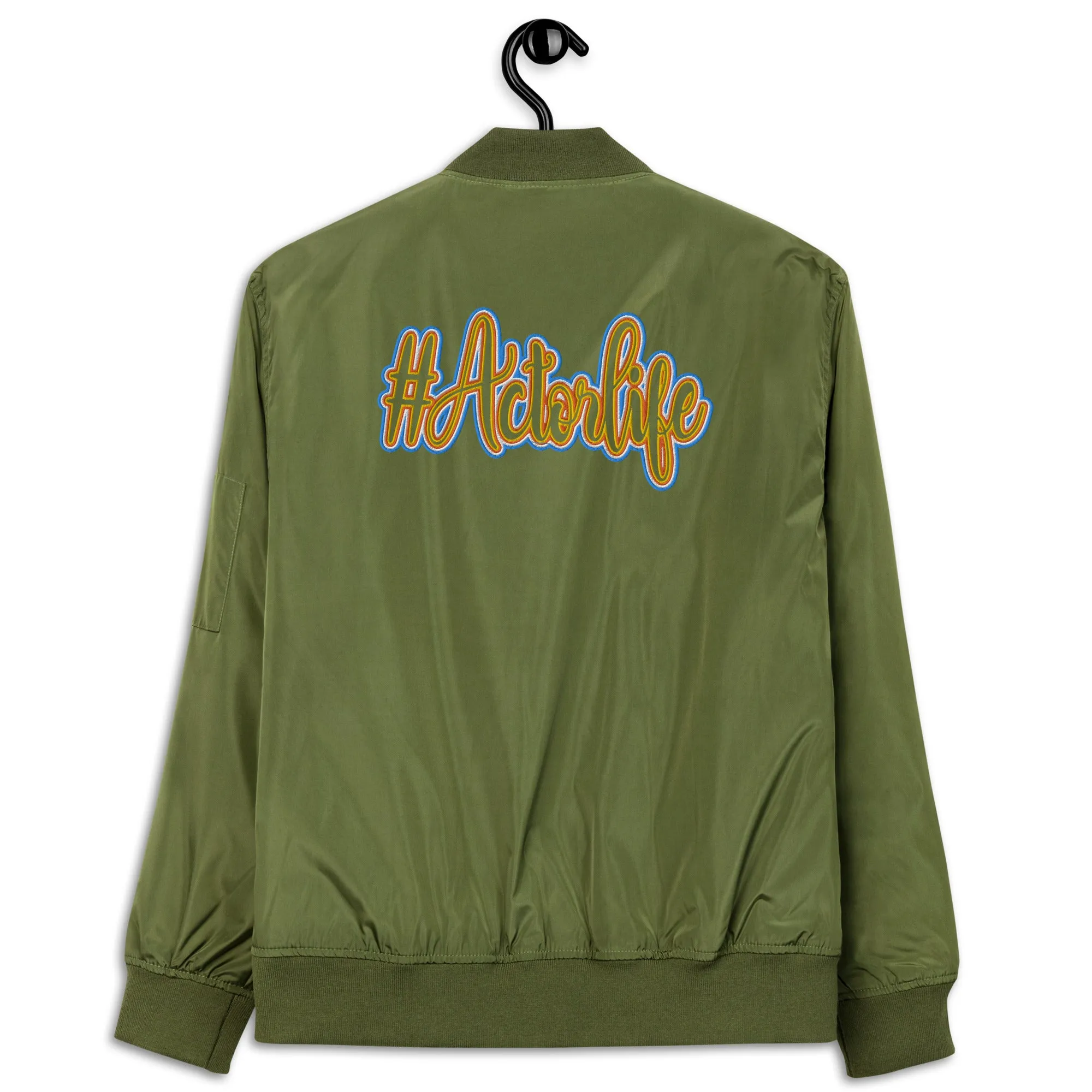 #Actorlife Embroidered Premium Recycled Bomber Jacket