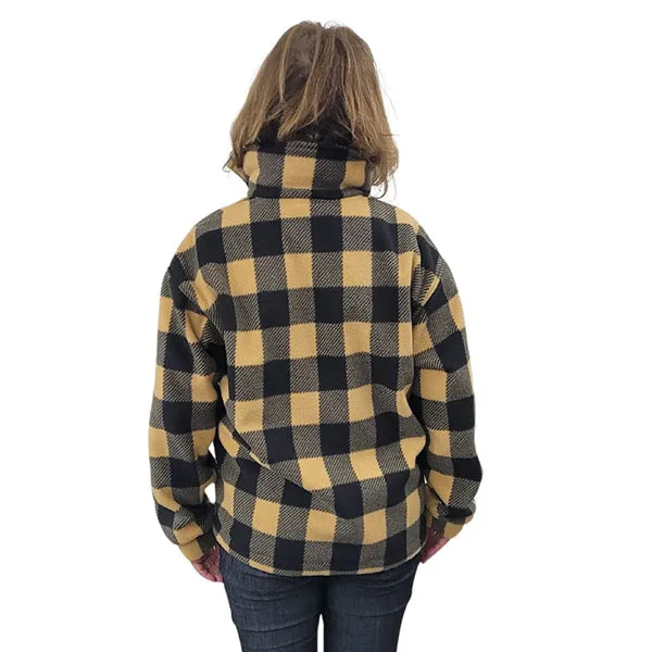 ADULT BOMBER JACKET BUFFALO CHECK TAN