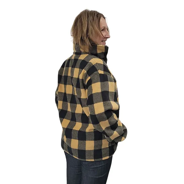 ADULT BOMBER JACKET BUFFALO CHECK TAN