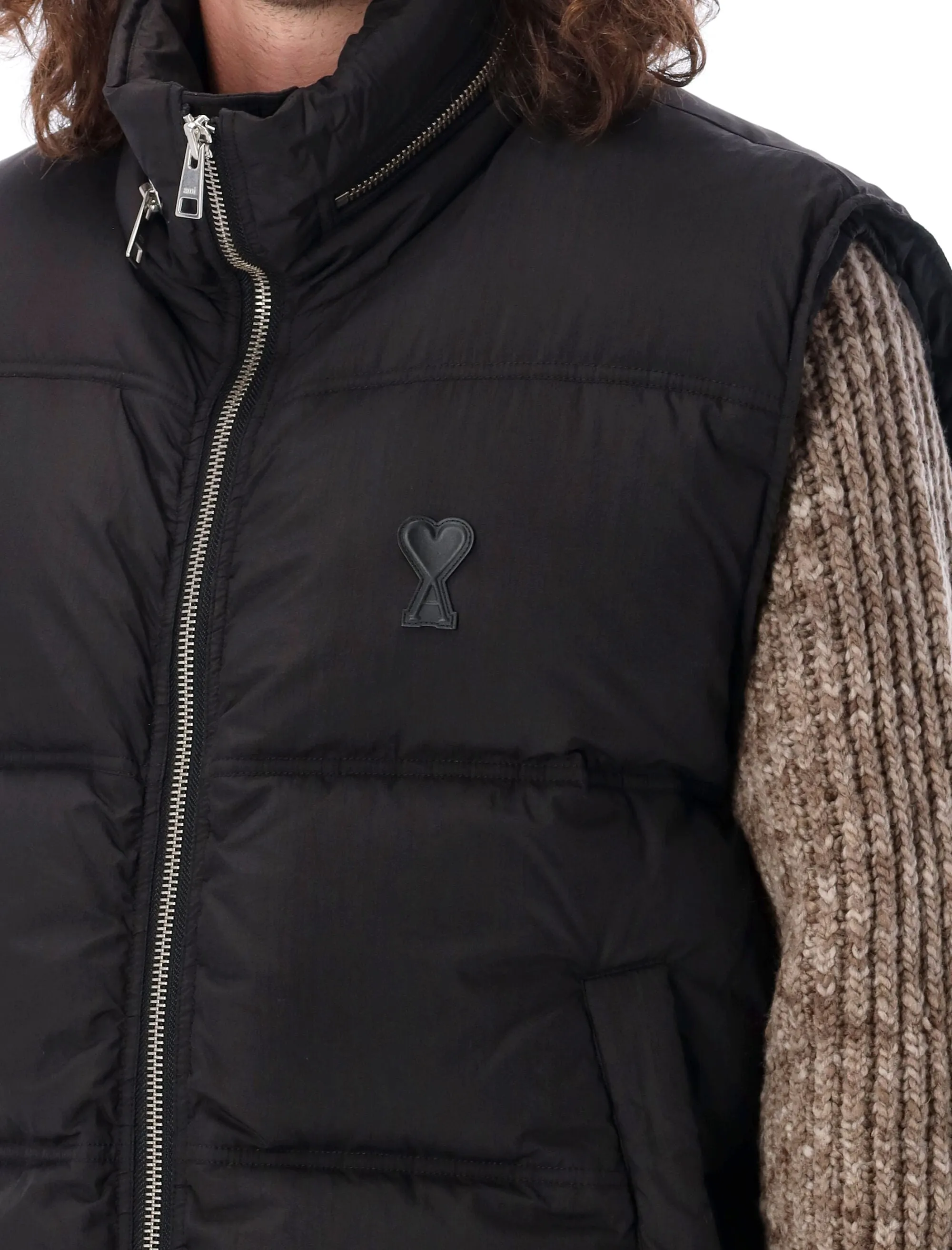 AMI PARIS Men's Regular Fit Puffer Vest