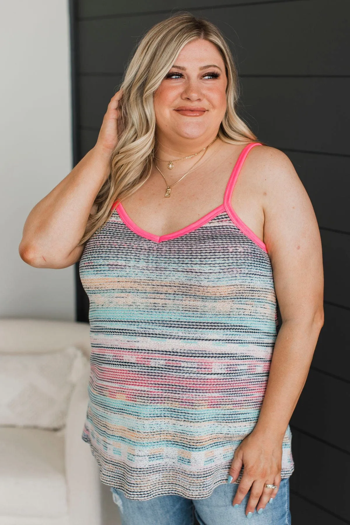 Amplify Our Love Striped Tank Top- Multi-Color
