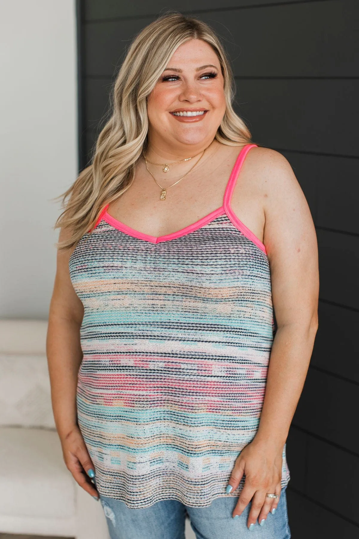 Amplify Our Love Striped Tank Top- Multi-Color