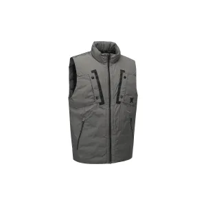 ANEW Golf Men Diagonal Incision Point Down Vest - Light Brown