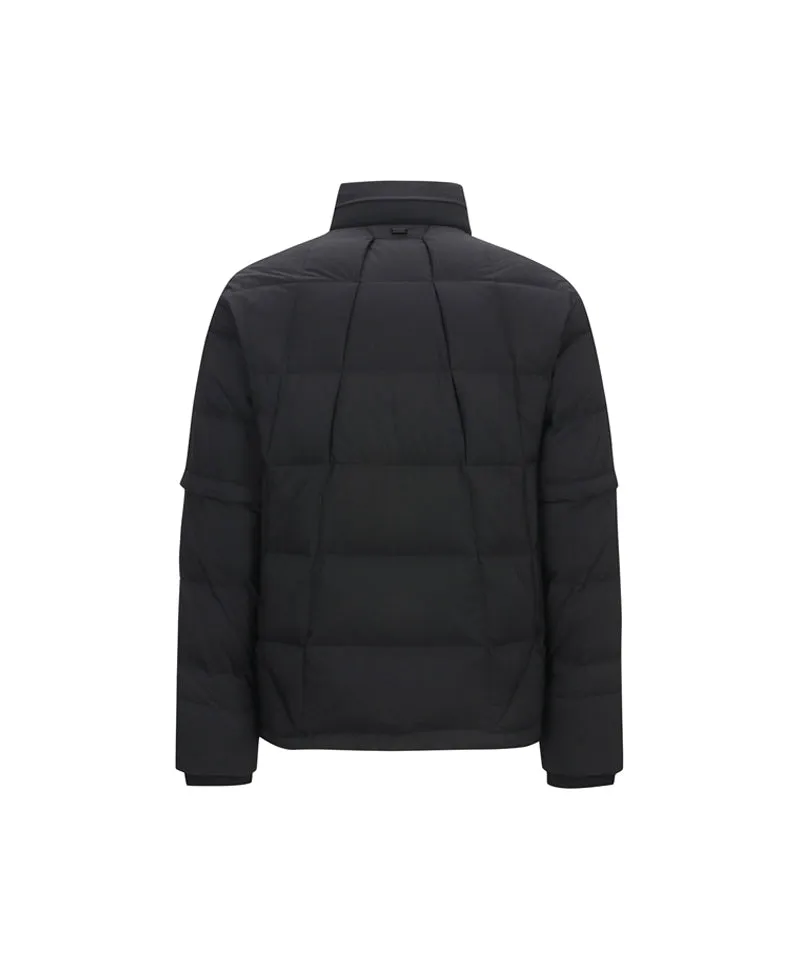 ANEW Golf Men's Sleeve Detachable Down Jacket - Black