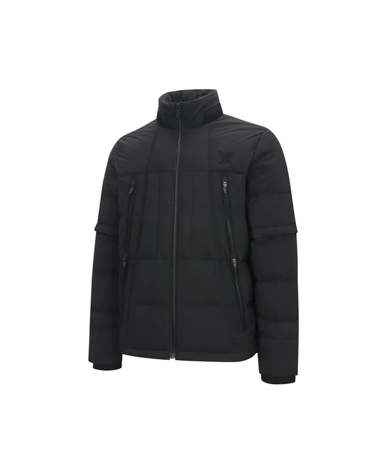 ANEW Golf Men's Sleeve Detachable Down Jacket - Black