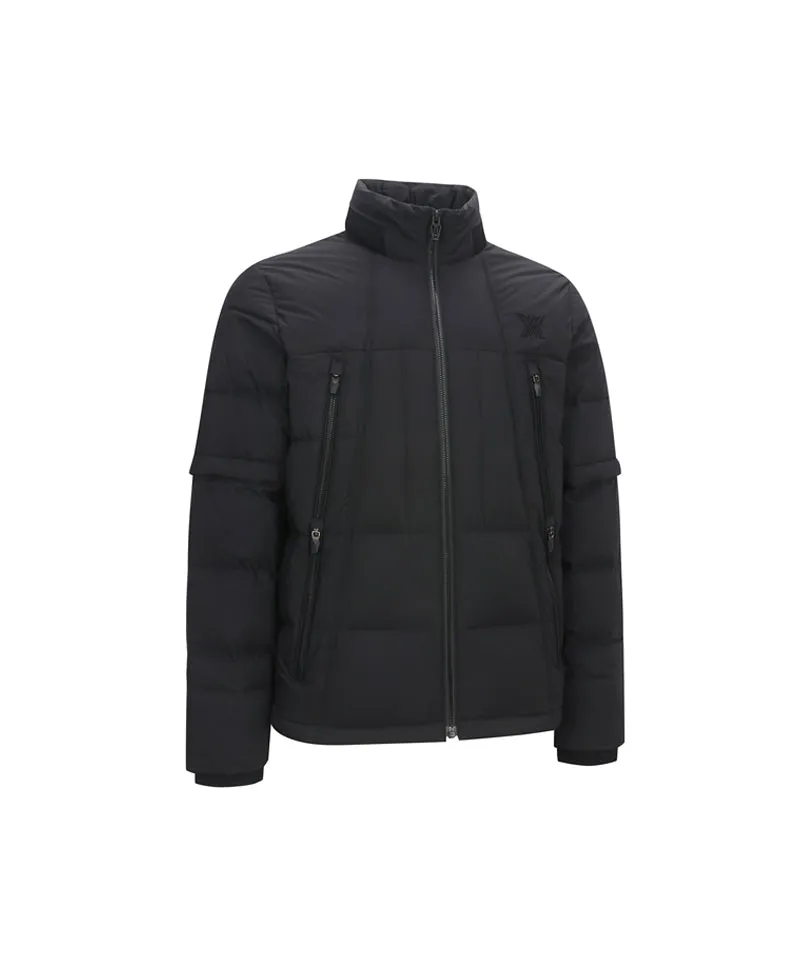 ANEW Golf Men's Sleeve Detachable Down Jacket - Black