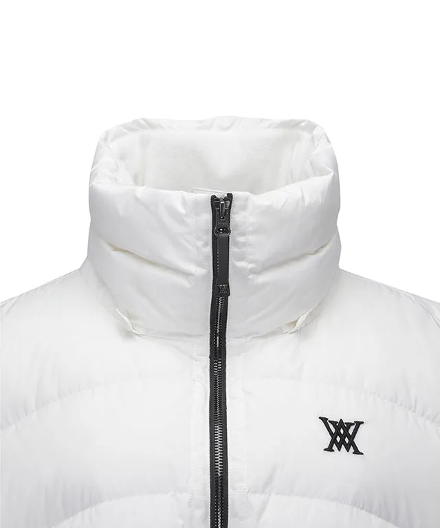 ANEW Golf: Women Long Length Down Vest - Ivory