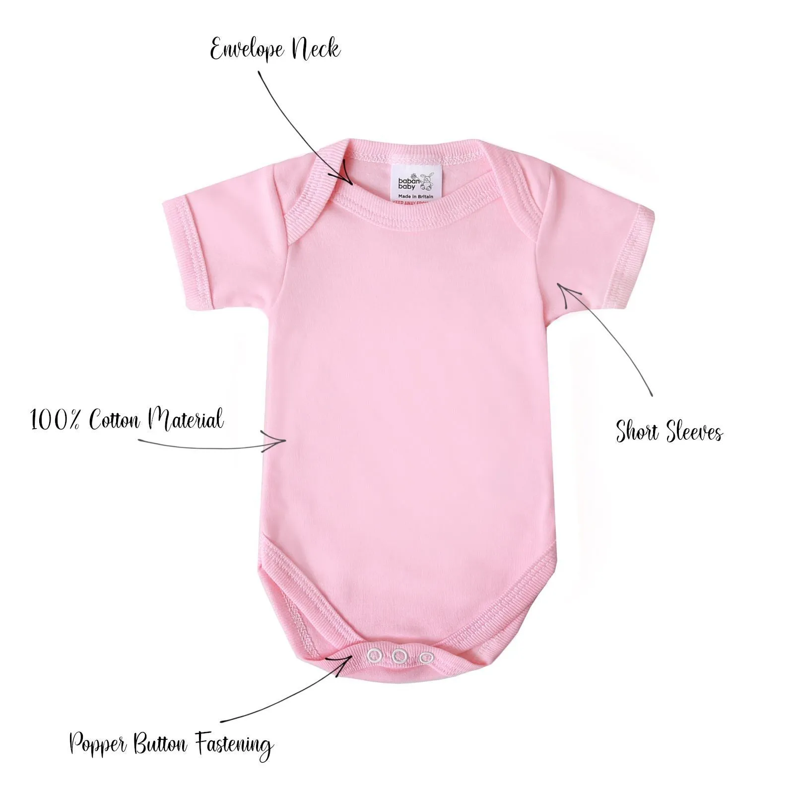 Baban Baby Bodysuits - 5 Pack