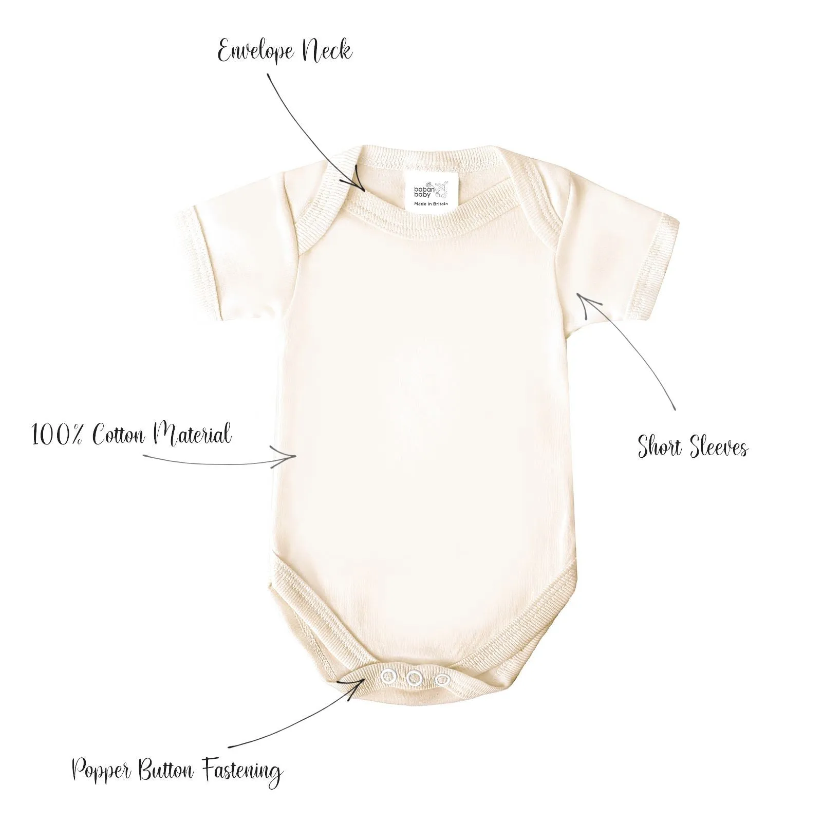 Baban Baby Bodysuits - 5 Pack