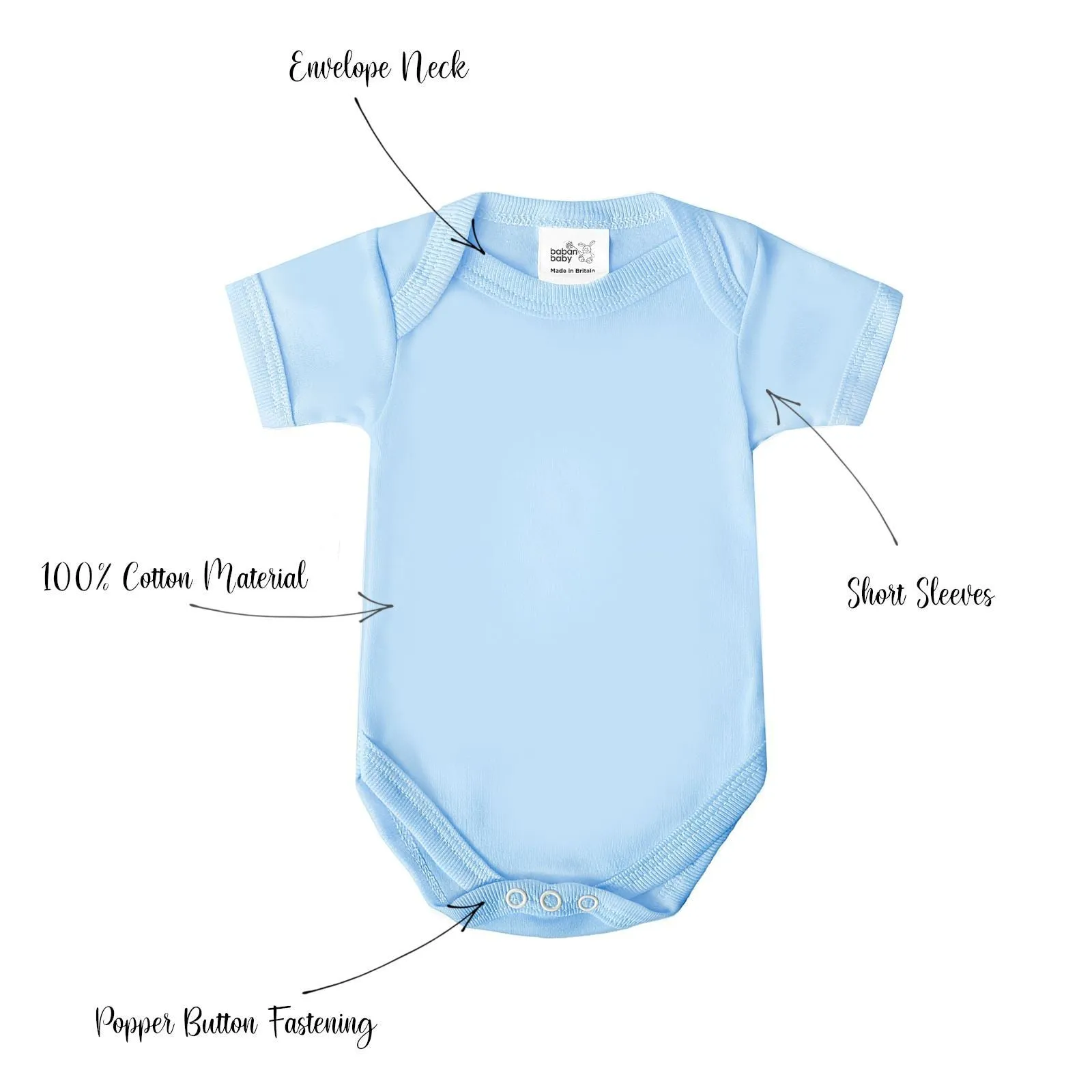 Baban Baby Bodysuits - 5 Pack