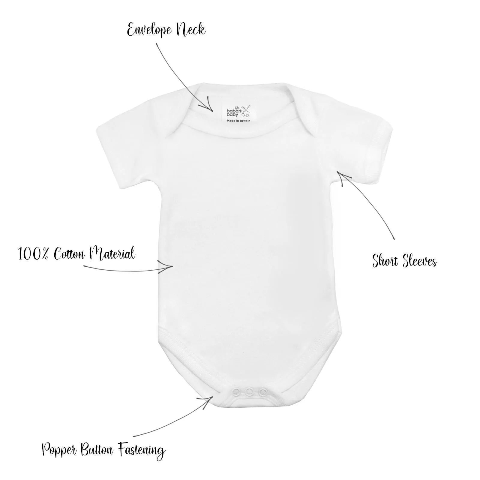 Baban Baby Bodysuits - 5 Pack