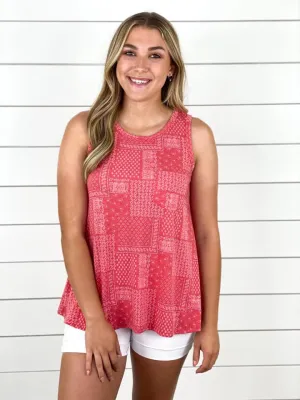 Bandana Print Tank Top