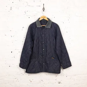 Barbour Quilted Jacket Coat - Blue - S