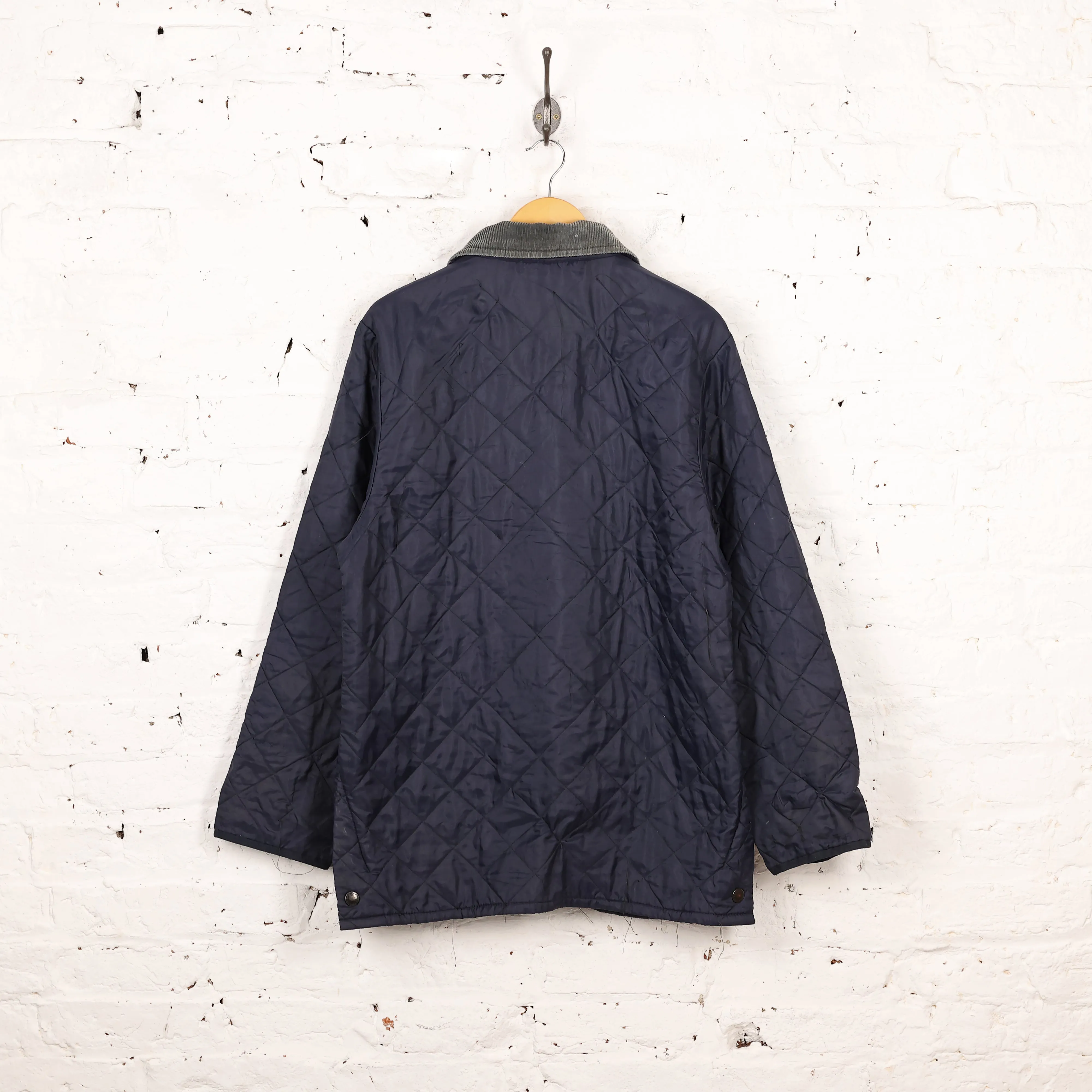 Barbour Quilted Jacket Coat - Blue - S