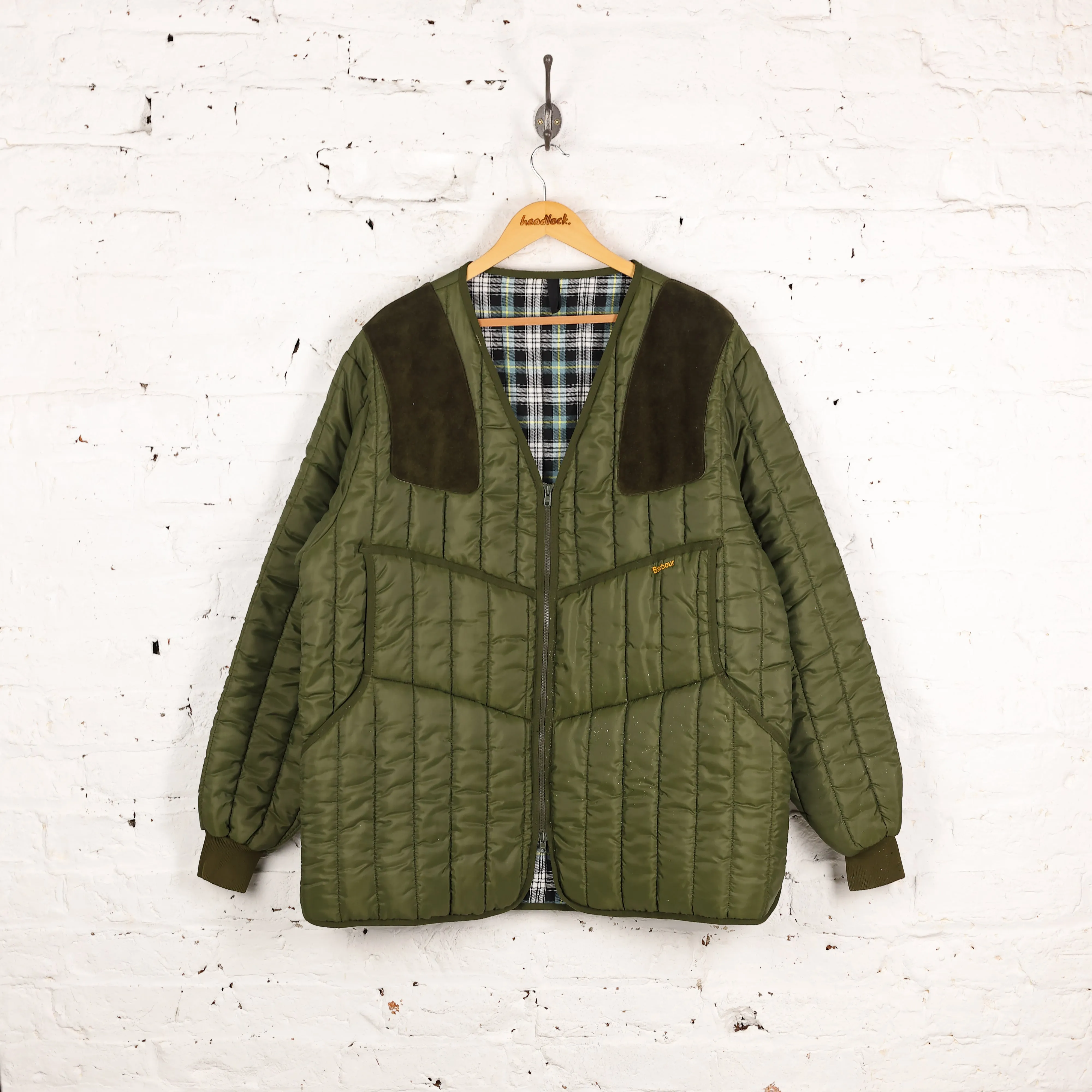 Barbour Quilted Shooting Jacket - Green - XL