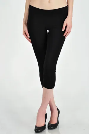 Basic Capri Legging in Navy