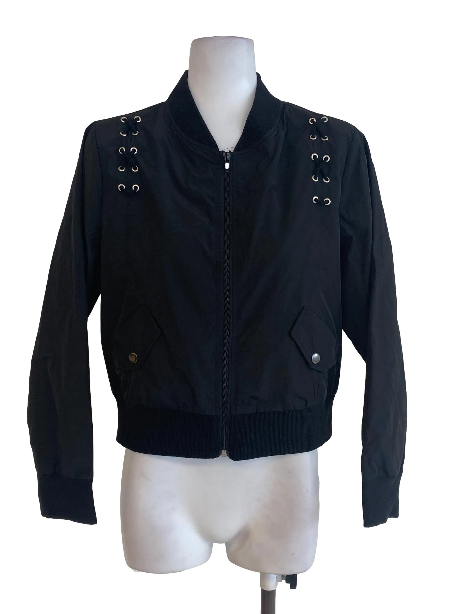 Black Bomber Jacket