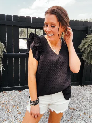 Black Checker Texture Flutter Tank
