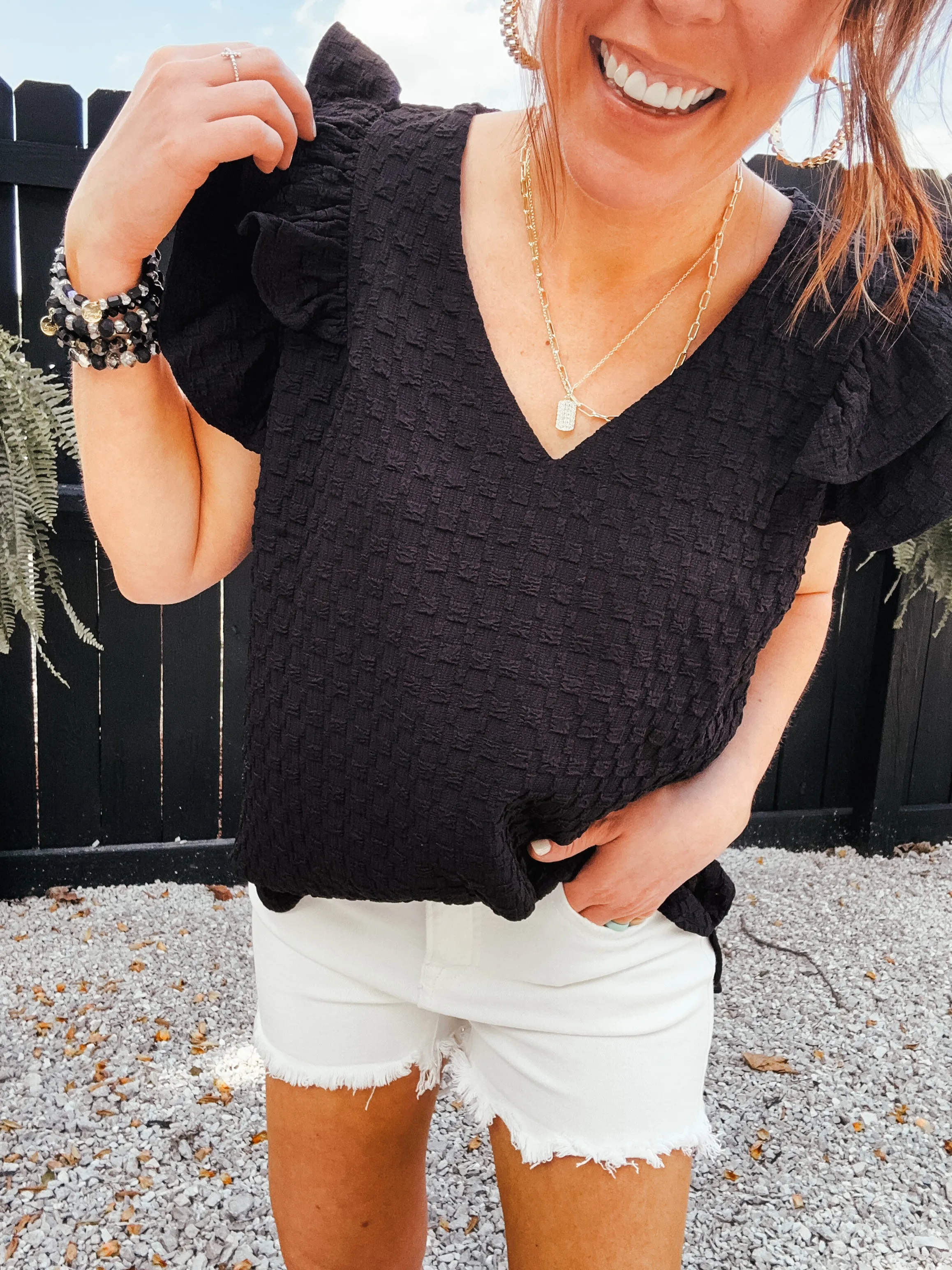 Black Checker Texture Flutter Tank