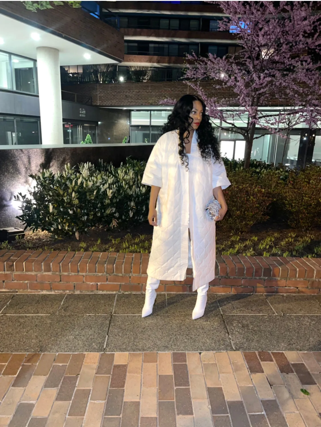 Blanco Quilted Cardigan