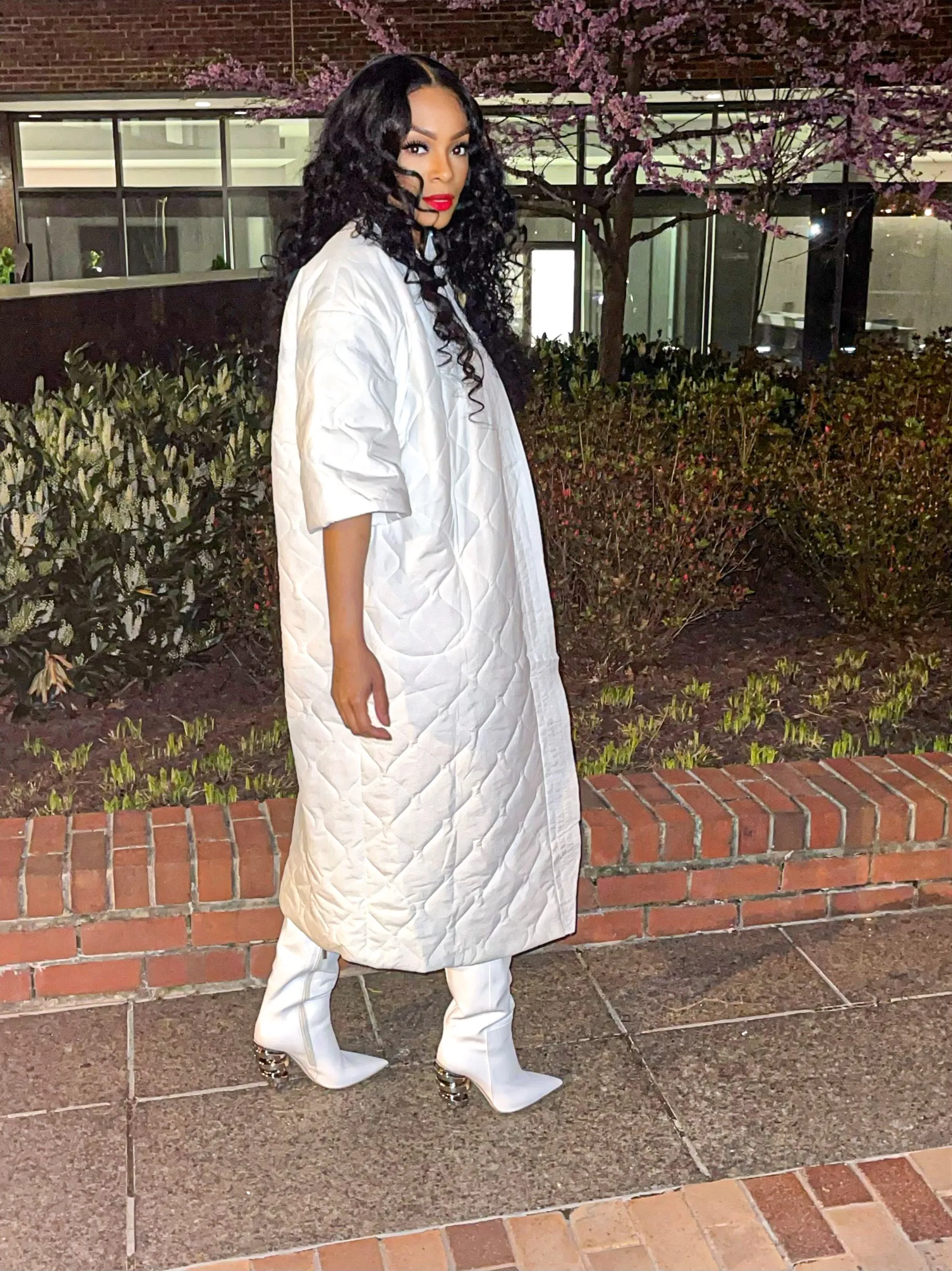 Blanco Quilted Cardigan
