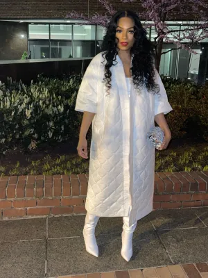 Blanco Quilted Cardigan