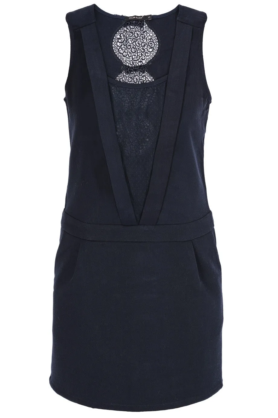 C BLOCK BASILIA Dark Blue Cocktail Evening Dress