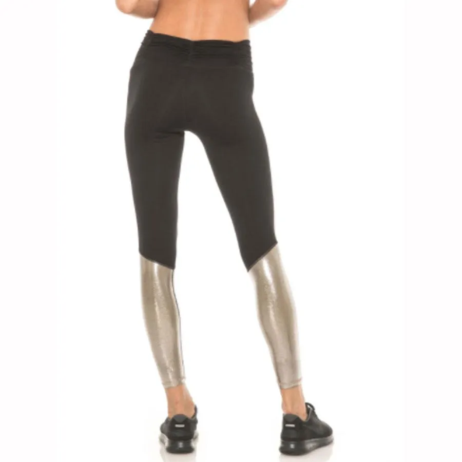 Calle Black & Silver Legging