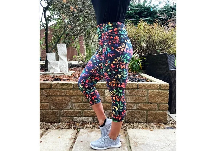 Capri Enchanted Woodland Leggings with pockets