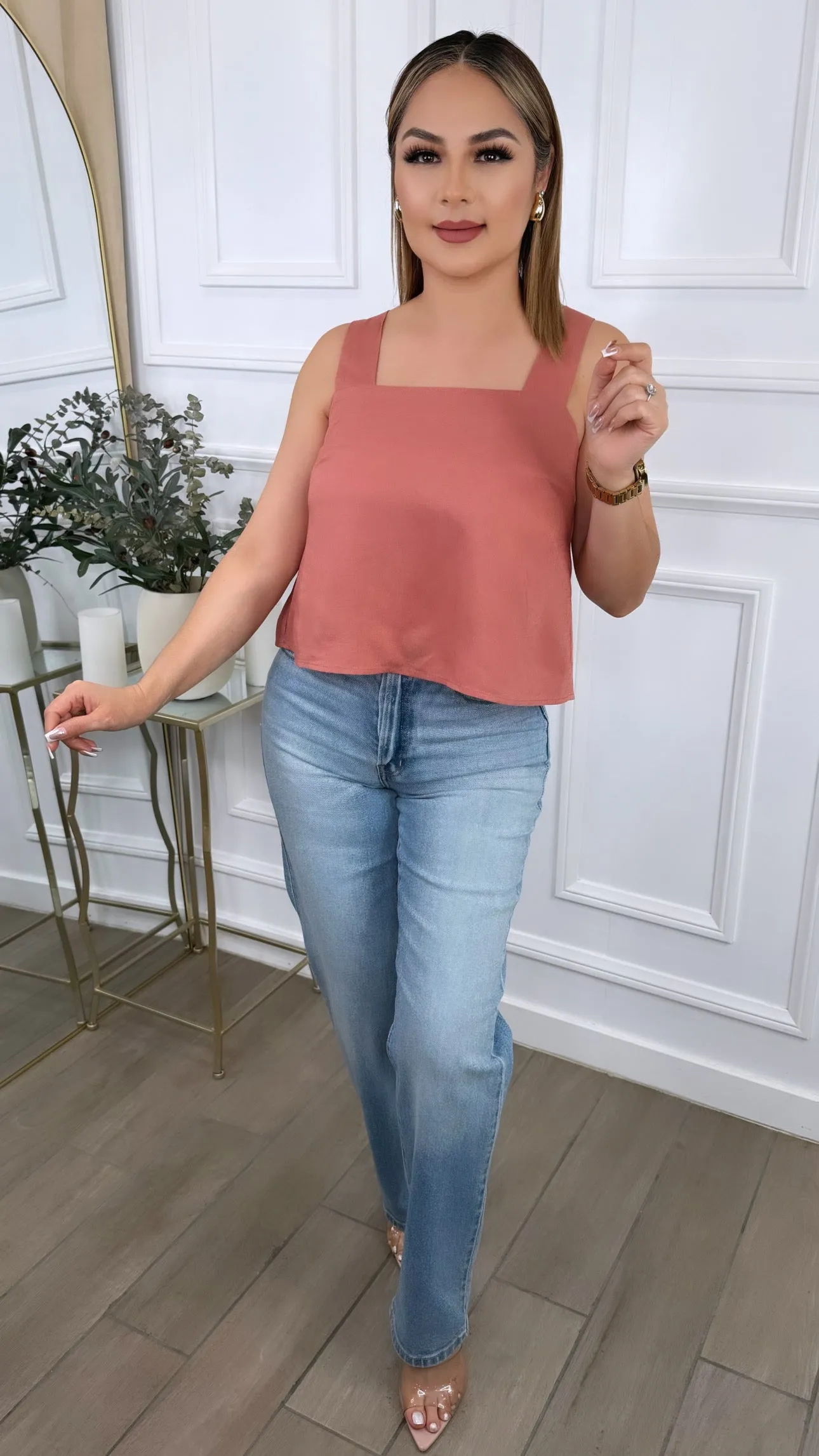 CHARLIE  PINK TOP