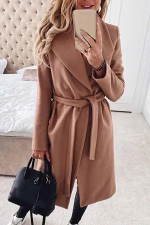Chicindress Lapel Solid Color Coat(3 Colors)