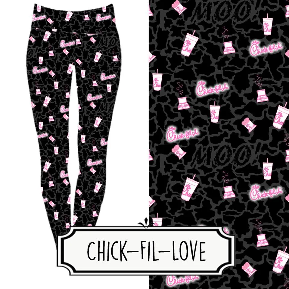 Chick Fil A Love Leggings