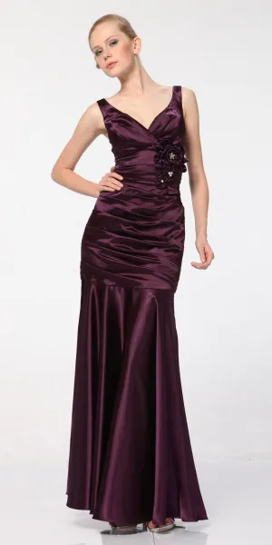 CLEARANCE - Cinderella Divine 5098 Mermaid Dress Pleated Bodice Gown (Size S)
