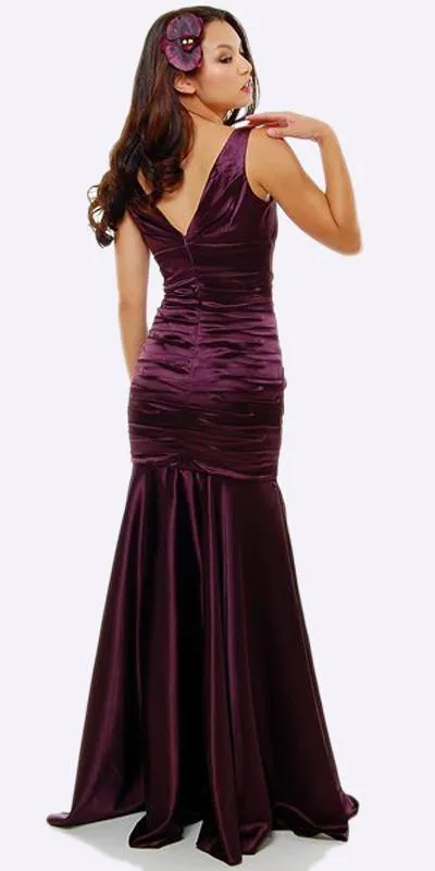 CLEARANCE - Cinderella Divine 5098 Mermaid Dress Pleated Bodice Gown (Size S)