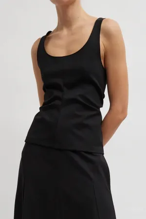 Compact Ultra Stretch Tank in Black