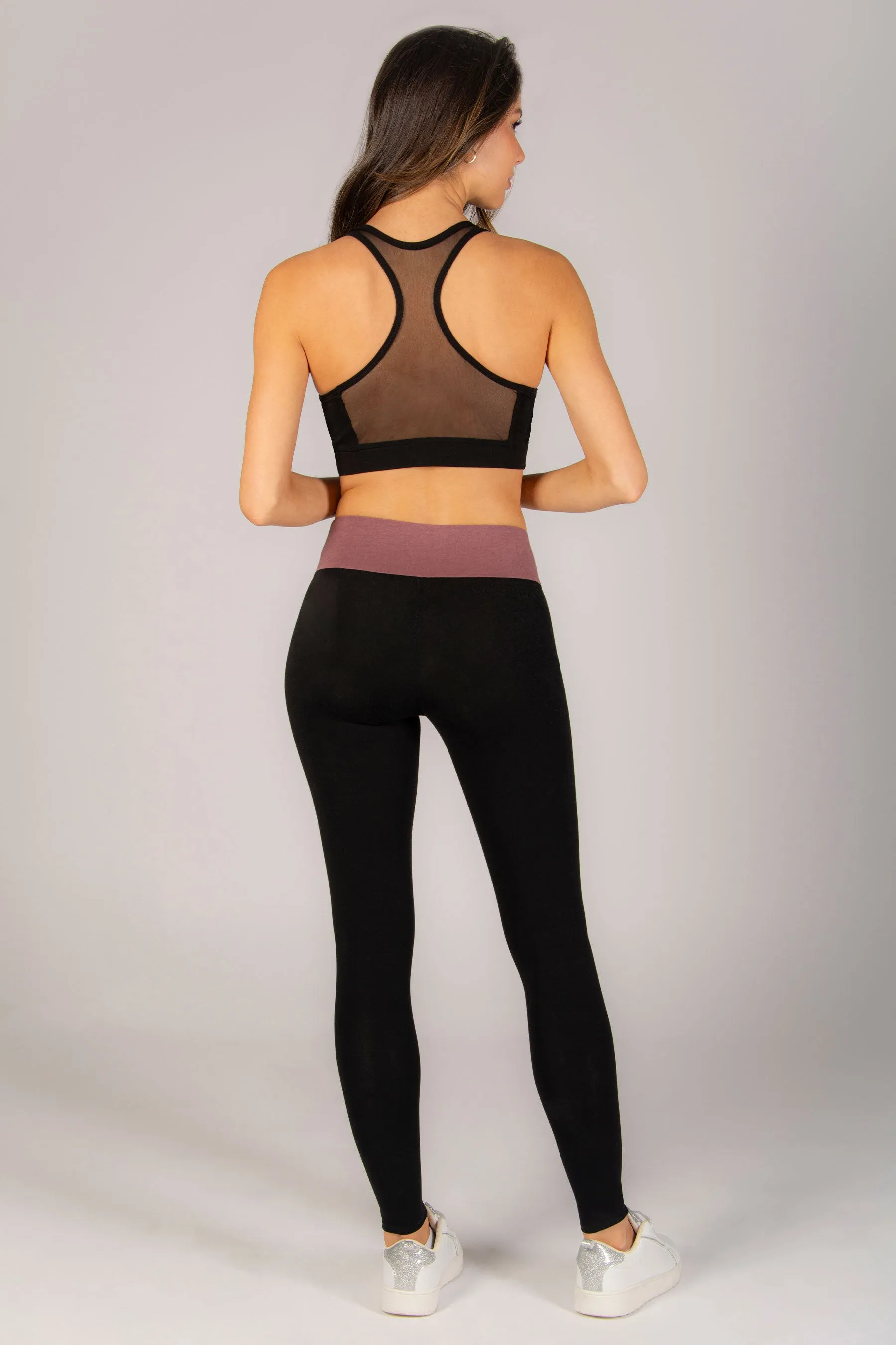 Contrast Band Leggings