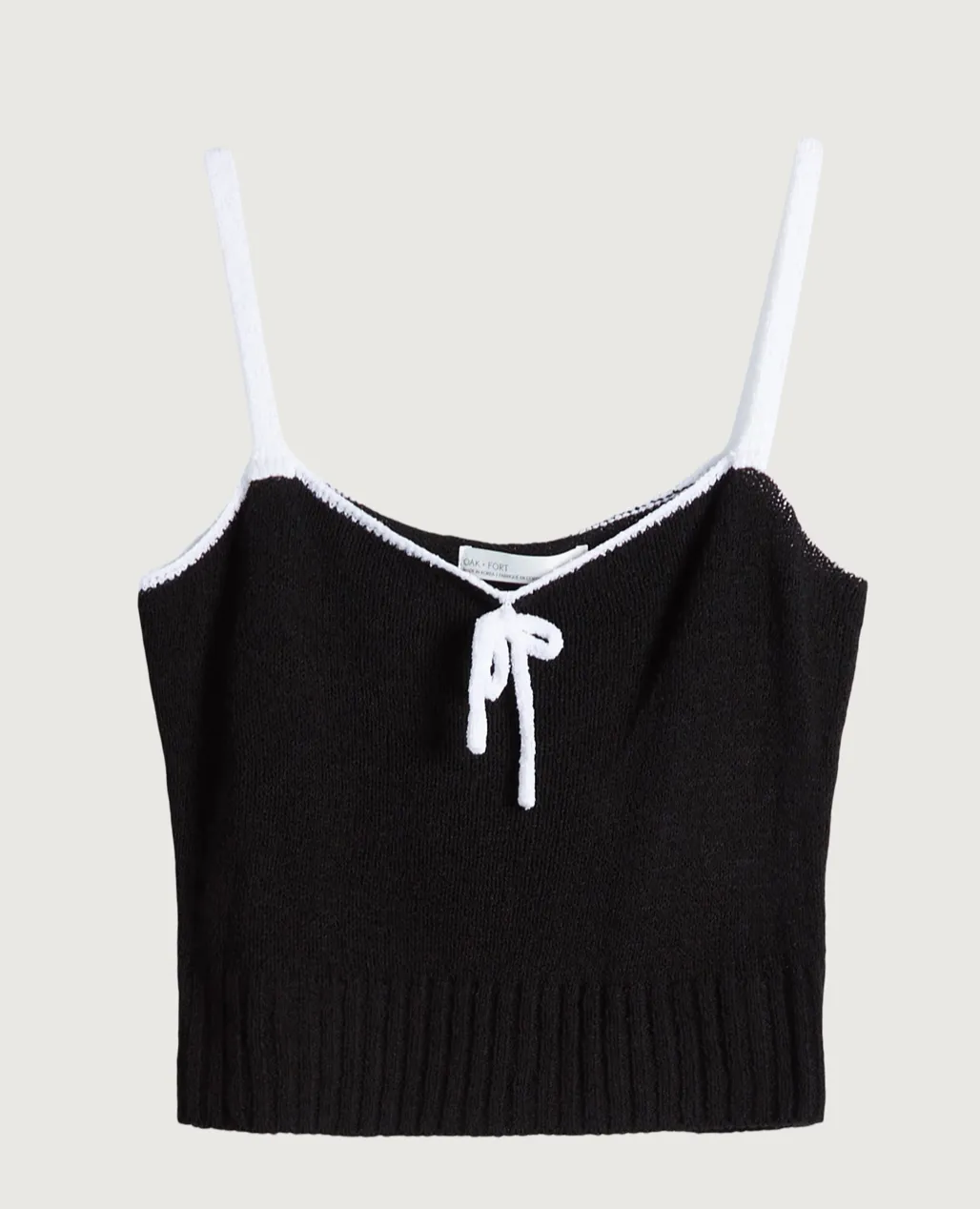 Contrast Trim Knit Tank
