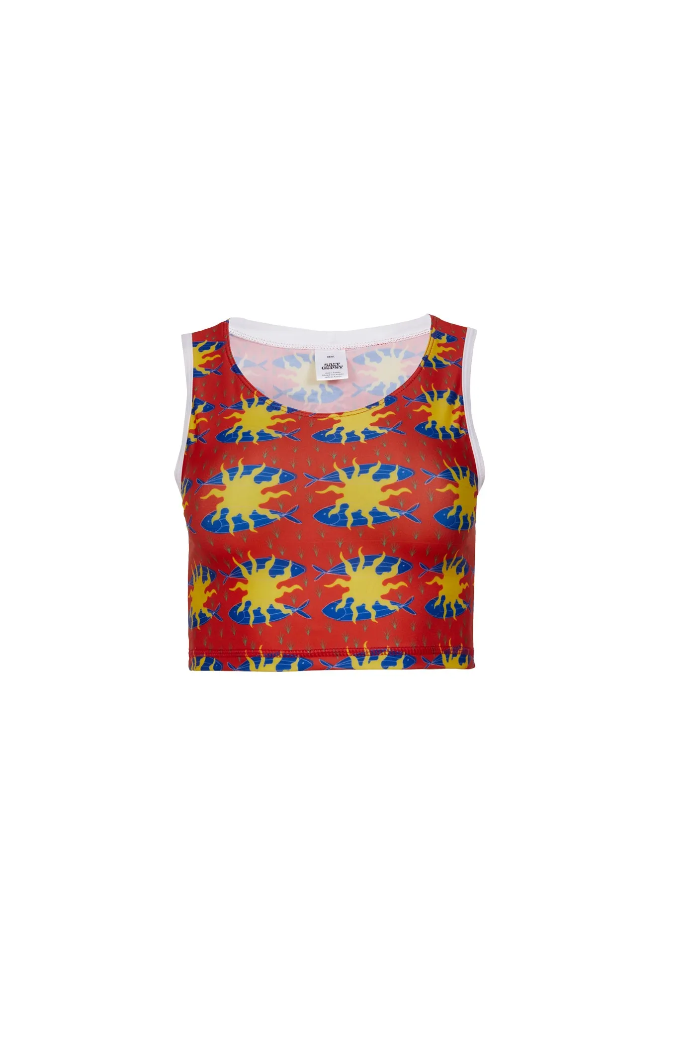 Crop Top - Blue Fish