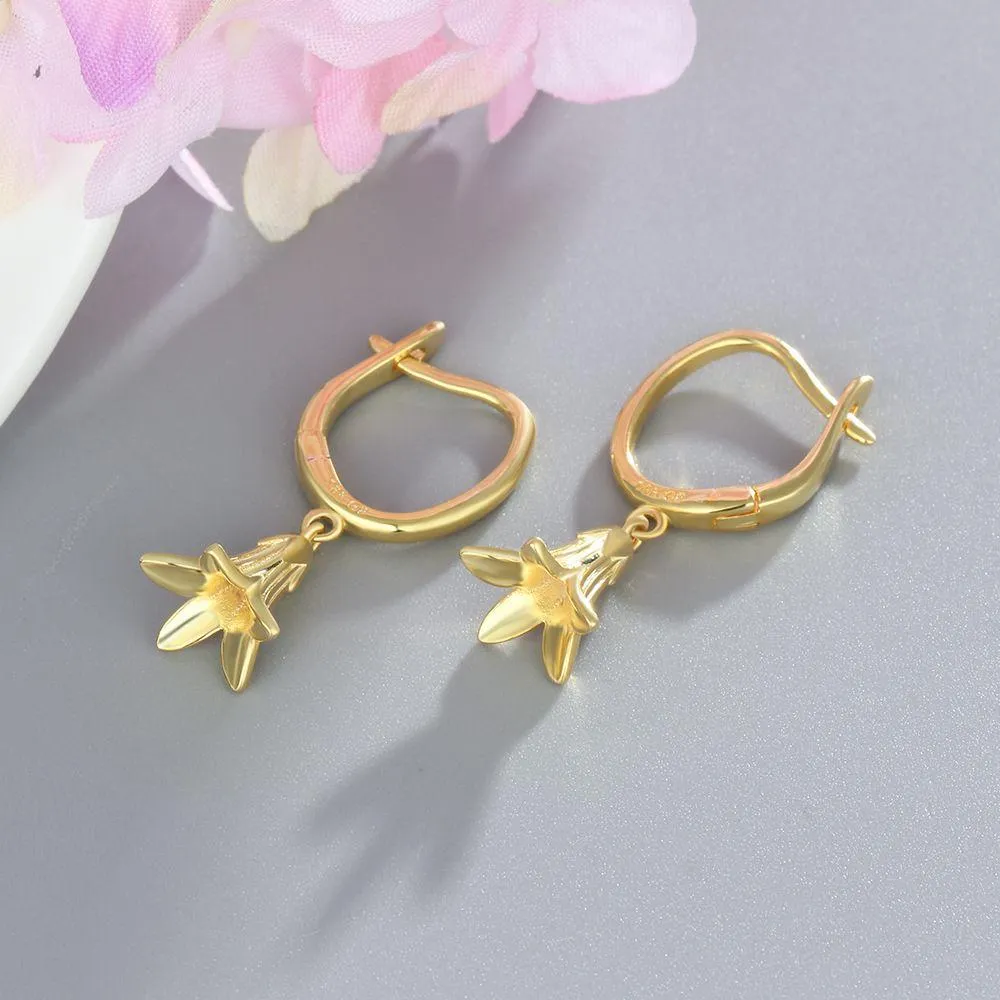 Cute Gold Plated Banana Shape Drop Earring, Party Jewelry Earrings for Women, Best Gift for Her