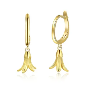 Cute Gold Plated Banana Shape Drop Earring, Party Jewelry Earrings for Women, Best Gift for Her