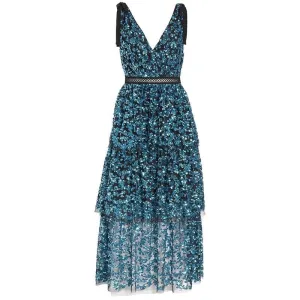 Deep V Sequin Women Dress