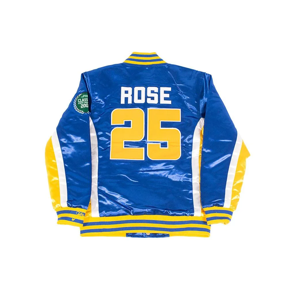 DERRICK ROSE SIMEON HIGH SCHOOL SATIN JACKET (BLUE)