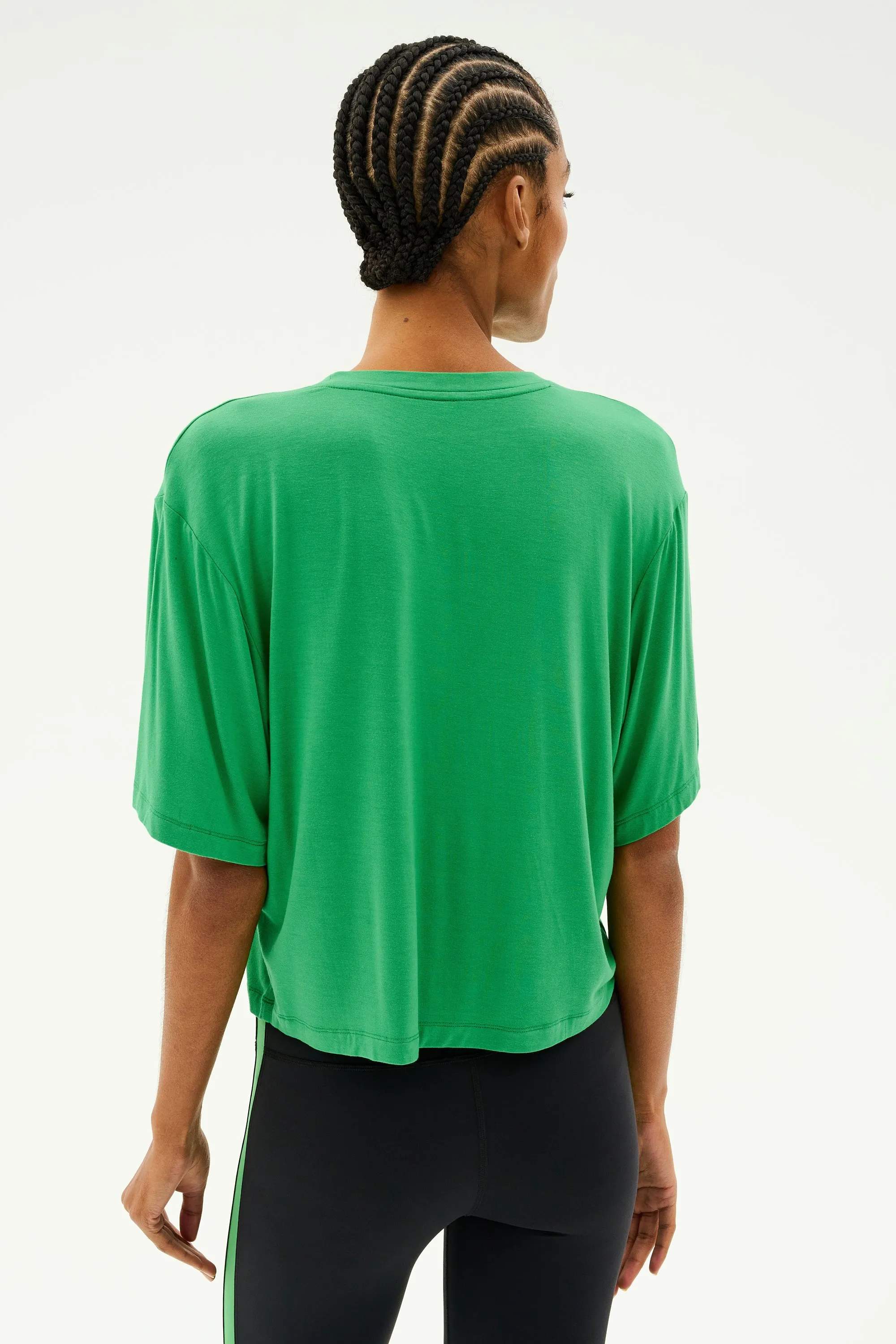 Djuna Oversized Jersey Tee - Grass