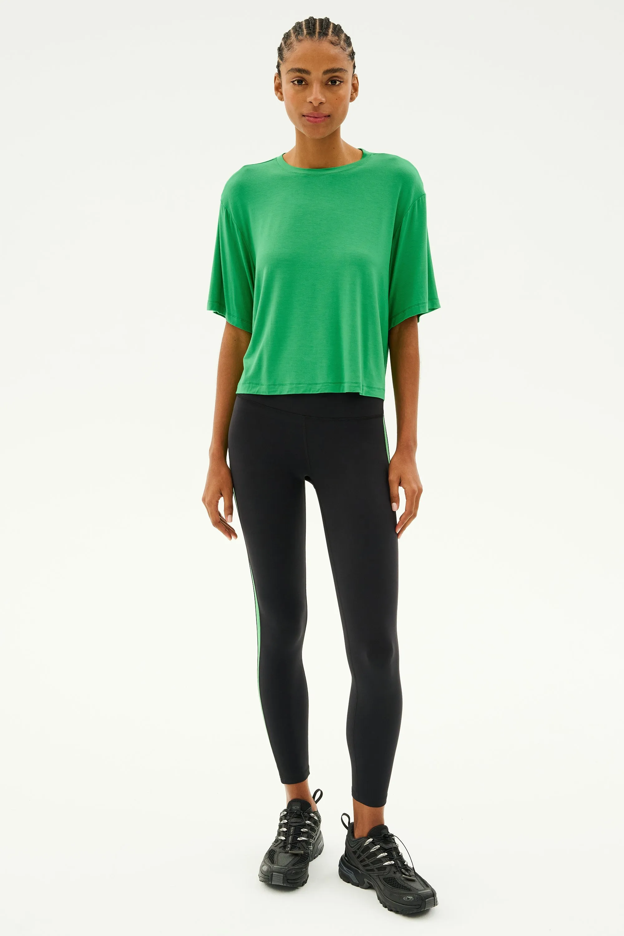 Djuna Oversized Jersey Tee - Grass