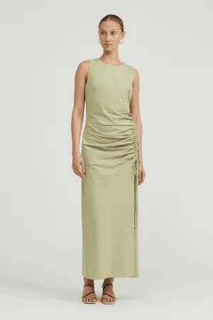 DRAWN DEEP TANK MAXI DRESS | SAGE