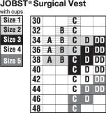 EA/1 JOBST SURGICAL VEST W/RIGHT CUP ONLY, SIZE 3, 39 1/8IN-43IN (99CM-109CM)